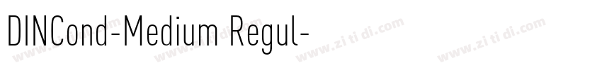 DINCond-Medium Regul字体转换